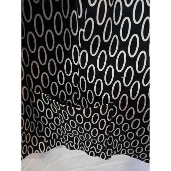 Lane Bryant Black And White Circle Print Blazer/ Jacket  Front Buttons  WM-24 - Picture 4 of 16